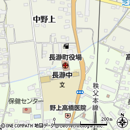 埼玉県長瀞町（秩父郡）周辺の地図