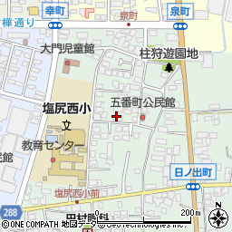 長野県塩尻市大門五番町周辺の地図