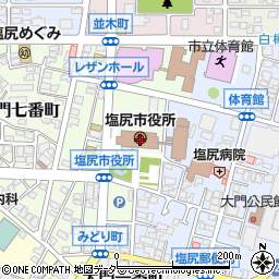 長野銀行塩尻市役所 ＡＴＭ周辺の地図