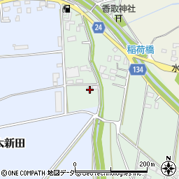 茨城県常総市栗山新田375周辺の地図