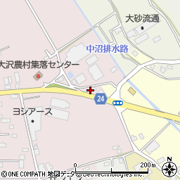 茨城県常総市大沢116周辺の地図