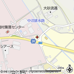 茨城県常総市中沼216周辺の地図
