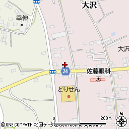 茨城県常総市大沢1942周辺の地図
