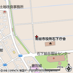 茨城県常総市新石下周辺の地図
