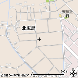 埼玉県久喜市北広島周辺の地図