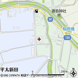 茨城県常総市栗山新田373周辺の地図