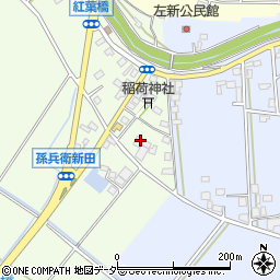 茨城県常総市孫兵ヱ新田651周辺の地図