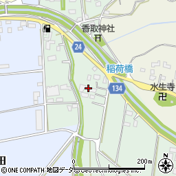 茨城県常総市栗山新田345周辺の地図