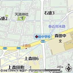 サークルＫ福井石盛店周辺の地図