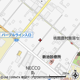 茨城県土浦市桃園周辺の地図