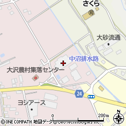 茨城県常総市大沢223周辺の地図