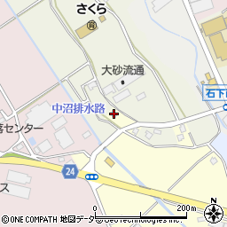 茨城県常総市中沼622周辺の地図