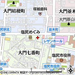 日本キリスト教団塩尻アイオナ教会周辺の地図