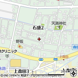 福井県福井市石盛2丁目1524周辺の地図