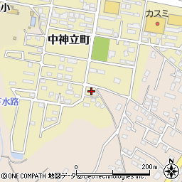 茨城県土浦市中神立町23周辺の地図