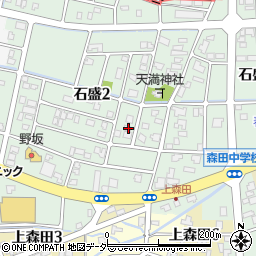 福井県福井市石盛2丁目1709周辺の地図