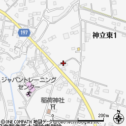 茨城県土浦市神立東周辺の地図