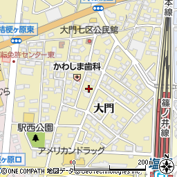 長野県塩尻市大門周辺の地図