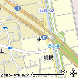 埼玉県行田市堤根438周辺の地図