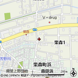 森田栗森郵便局 ＡＴＭ周辺の地図