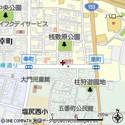 長野県塩尻市大門泉町2-1周辺の地図