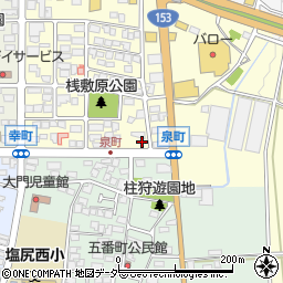 長野県塩尻市大門泉町2-20周辺の地図