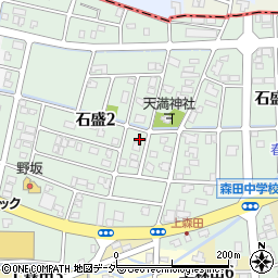 福井県福井市石盛2丁目1706周辺の地図
