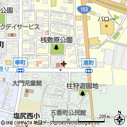 長野県塩尻市大門泉町2-23周辺の地図