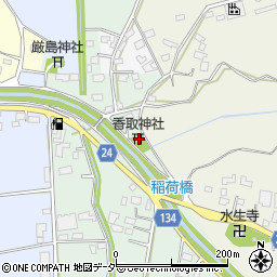 茨城県常総市栗山新田127周辺の地図