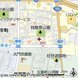 長野県塩尻市大門泉町2-3周辺の地図