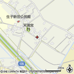 茨城県坂東市生子新田135周辺の地図