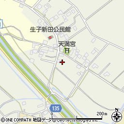茨城県坂東市生子新田181周辺の地図