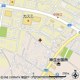 茨城県土浦市中神立町35周辺の地図