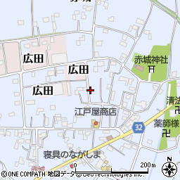埼玉県鴻巣市赤城周辺の地図