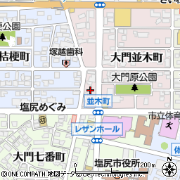 長野県塩尻市大門並木町1周辺の地図
