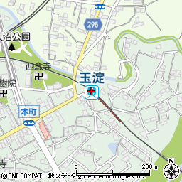 玉淀駅周辺の地図