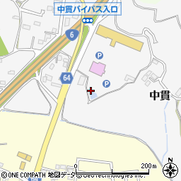茨城県土浦市中貫1408周辺の地図