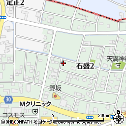 福井県福井市石盛2丁目1401周辺の地図
