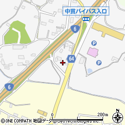 茨城県土浦市中貫1403周辺の地図