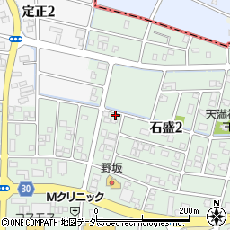 福井県福井市石盛2丁目1302周辺の地図
