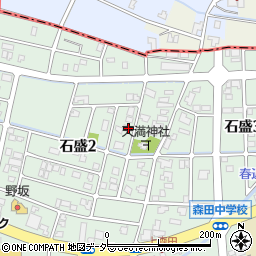 福井県福井市石盛2丁目1104周辺の地図