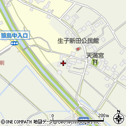 茨城県坂東市生子新田177周辺の地図