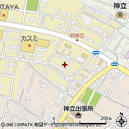 茨城県土浦市中神立町34周辺の地図