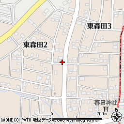 福井県福井市東森田周辺の地図