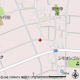 埼玉県行田市下忍周辺の地図