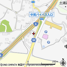 茨城県土浦市中貫1411周辺の地図