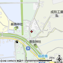 茨城県常総市栗山新田121周辺の地図