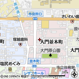 長野県塩尻市大門並木町周辺の地図