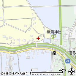 茨城県常総市崎房594周辺の地図