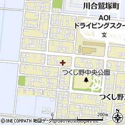 福井県福井市つくし野3丁目212周辺の地図